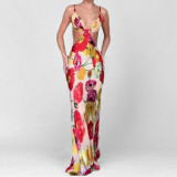 Women spring bodycon sexy and elegant strap dress