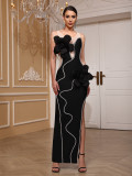 Women beaded sequin bandage dress