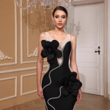 Women beaded sequin bandage dress