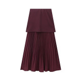 Women casual Knitting Patchwork skirt