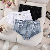 Sexy Stretch Denim Women'S Shorts High Waistshort Denim Plus Size Club Pants