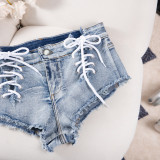 Sexy Stretch Denim Women'S Shorts High Waistshort Denim Plus Size Club Pants
