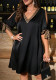 Plus Size Women's Summer Fashionable V-Neck Chic Dress