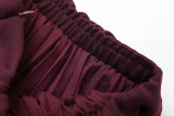 Women casual Knitting Patchwork skirt