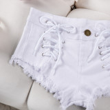 Sexy Stretch Denim Women'S Shorts High Waistshort Denim Plus Size Club Pants