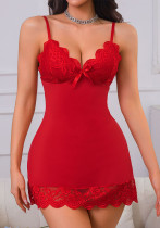 Women Suspender Dress Suspender Lace Print Sexy Lingerie