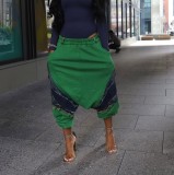 Women Summer Patchwork Denim Pants