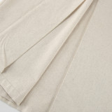 Women French Turndown Collar Belt Dress