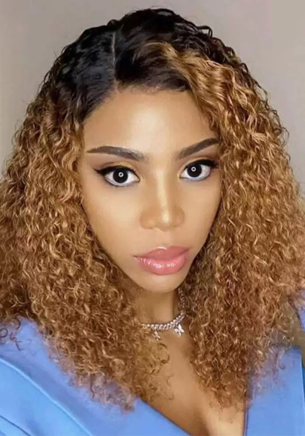 Women Medium Short Curly Wig