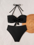 Women Detachable Strap Lace Sexy Two Pieces Bikini