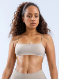 Women Strap Top and Long Sleeve Set Sports Set