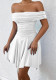 Women Summer Off Shoulder Irregular Strapless Off-shoulder sexy dress