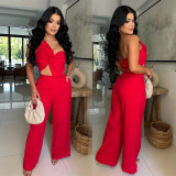 Women  Sexy Bowknot Top and Pants Two Piece Set