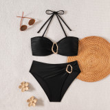 Women Detachable Strap Lace Sexy Two Pieces Bikini