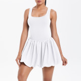 Women Sports Basic Outdoor Running Fitness Tennis Skirt