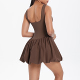 Women Sports Basic Outdoor Running Fitness Tennis Skirt