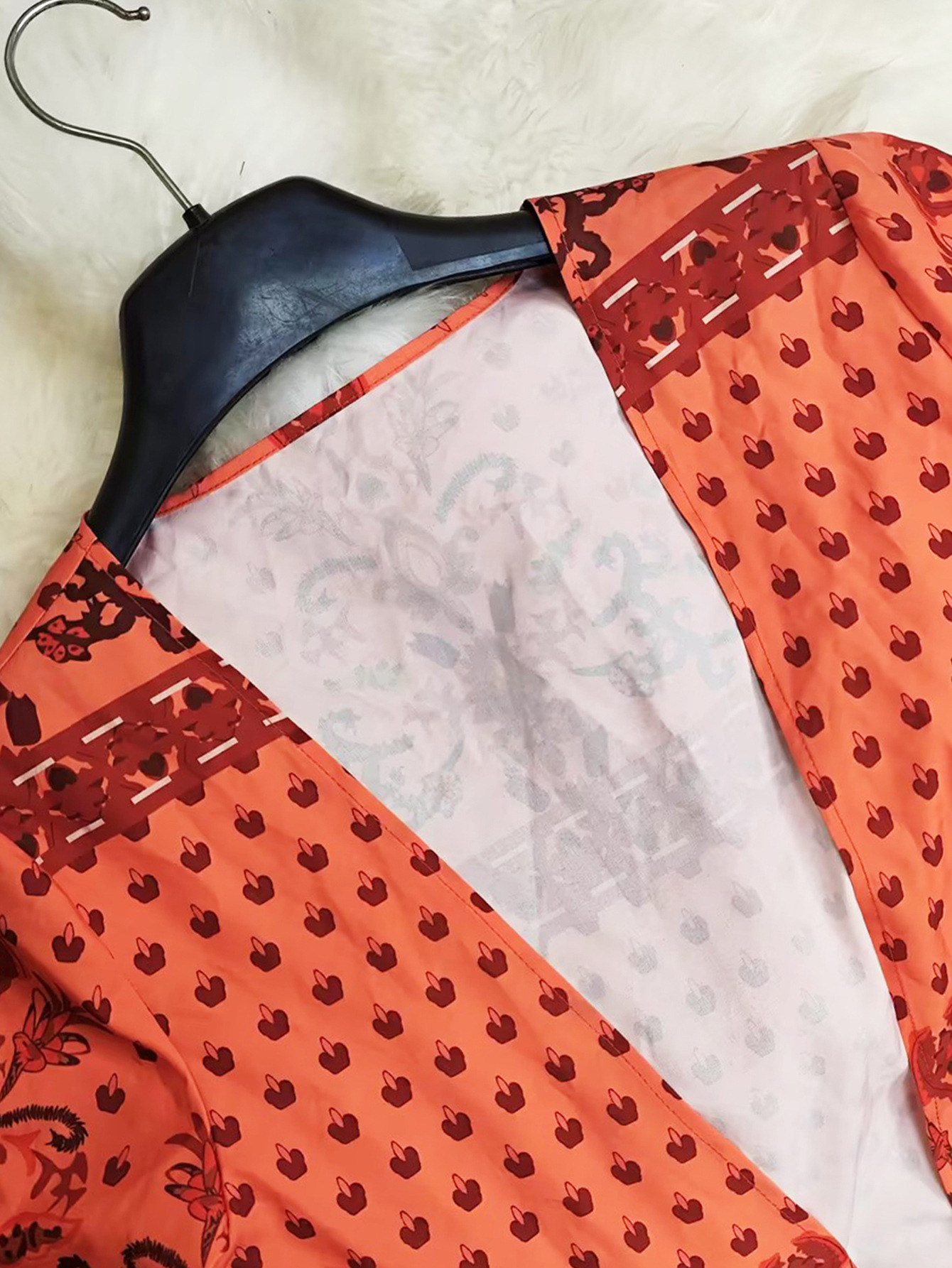 Women Spring Summer Print Top and Wide Leg Pants Two Piece Set