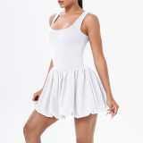 Women Sports Basic Outdoor Running Fitness Tennis Skirt