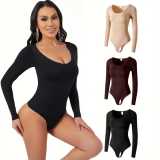 Butt Lift bodysuit Slim Waist belly-bearing Tight Fitting seamless short-sleeved body-shaping Jumpsuit