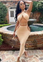 Women's sexy dress Lace-Up multi-wear nightclub dress