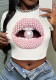 spring and summer Lips pearl printing Round Neck t-shirt y2k short sleeve Crop shirt for women