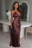 Summer women's v-neck tie sleeveless Chic Slim Waist fashion dress
