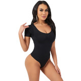 Butt Lift bodysuit Slim Waist belly-bearing Tight Fitting seamless short-sleeved body-shaping Jumpsuit