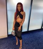 Women's sexy dress Lace-Up multi-wear nightclub dress