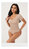 Butt Lift bodysuit Slim Waist belly-bearing Tight Fitting seamless short-sleeved body-shaping Jumpsuit