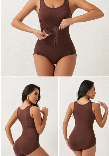 button-up body shaper for women Fitted Tummy-controlling body-shaping bodysuit