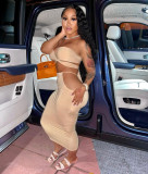 Women's sexy dress Lace-Up multi-wear nightclub dress