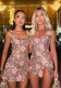 Spring Summer Multi-Color Flower Diamond Plaid Sequin Slit Bodycon Sexy Dress
