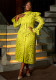 Plus Size Women Half High Neck Lace Dress Two-piece Set