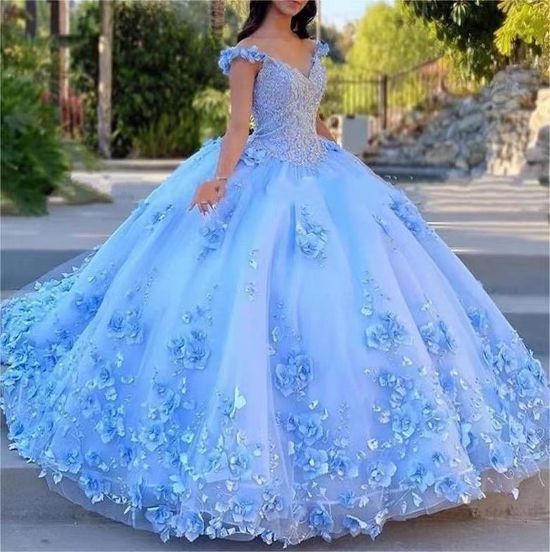 Women Off Shoulder Ball Tutu Skirt Sequin Party Dress(Processing time need 3-6 days)