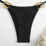 Solid Color Mesh Long Skirt Fashion Sexy Bikini Women's Three-Piece Swimsuit