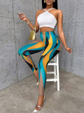 Women Basic Print Pants