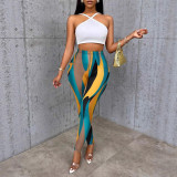 Women Basic Print Pants