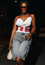 Women summer trendy cargo denim shorts Women summer trendy cargo denim shorts