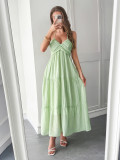 Spring/Summer Women's Elegant Holidays Halter-Neck Beach Long Dress