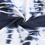 Women's Print Halter Neck Backless Maxi Dress