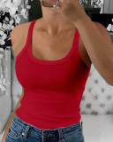 Women's Strap Slim Strap Ribbed Vest