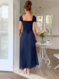 Spring/Summer Women's Party Elegant Off-Shoulder Short-Sleeved Dress