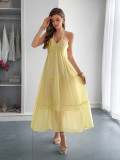 Spring/Summer Women's Elegant Holidays Halter-Neck Beach Long Dress