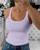 Women's Strap Slim Strap Ribbed Vest