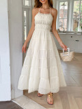 Spring/Summer Women's Holidays Casual Halter-Neck Beach Dress
