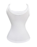 Women's Strap Slim Strap Ribbed Vest