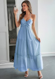 Spring/Summer Women's Elegant Holidays Halter-Neck Beach Long Dress