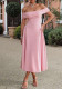Spring/Summer Women's Chic Elegant Off-Shoulder Long Dress