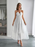 Spring/Summer Women's Elegant Holidays Halter-Neck Beach Long Dress