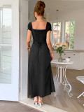 Spring/Summer Women's Party Elegant Off-Shoulder Short-Sleeved Dress